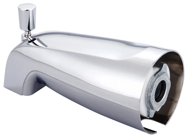 Olympia Faucets, Inc. Combo Diverter Tub Spout, Polished Chrome 1 Olympia Faucets, Inc. Combo Diverter Tub Spout, Polished Chrome