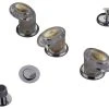 Kingston Brass Legacy Three Handle Bidet Faucet With Brass Pop-up