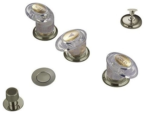 Kingston Brass Satin Nickel Legacy Three Handle Bidet Faucet With Brass Pop-up KB6318LL 1 Kingston Brass Satin Nickel Legacy Three Handle Bidet Faucet With Brass Pop-up KB6318LL